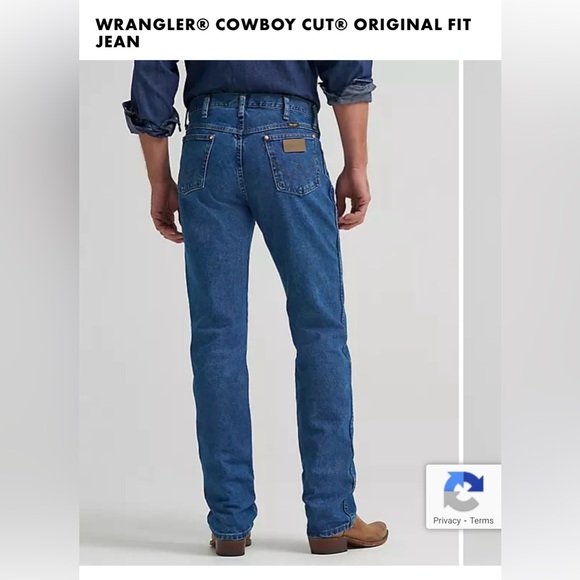 Wrangler jeans 35x34 Cowboy cut original fit. - Picture 3 of 9